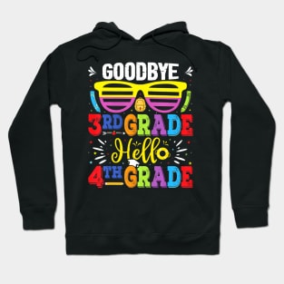 Kids Goodbye 3Rd Grade Hello 4Th Grade Back To School Hoodie